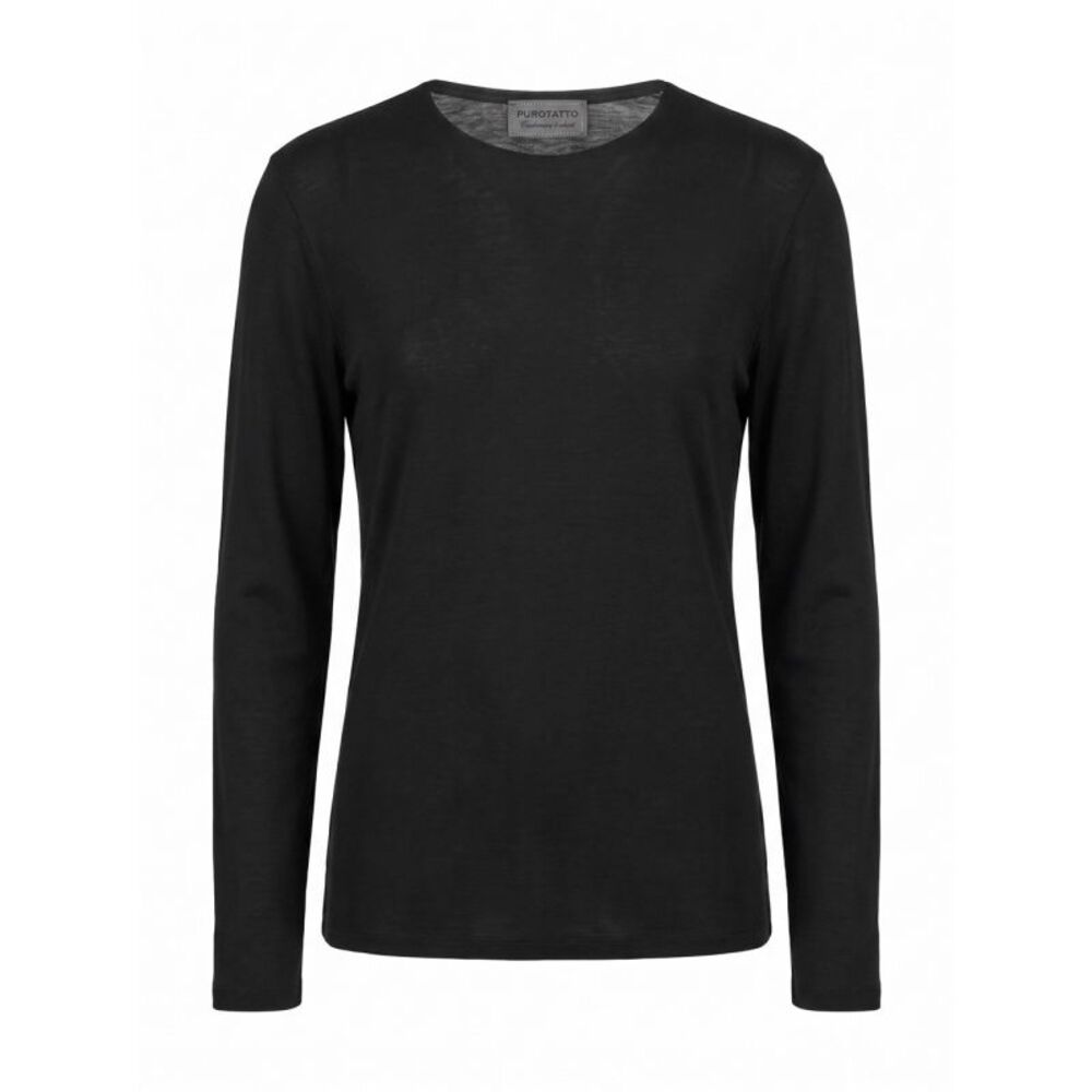 Purotatto Women Round Neck Double Sweater